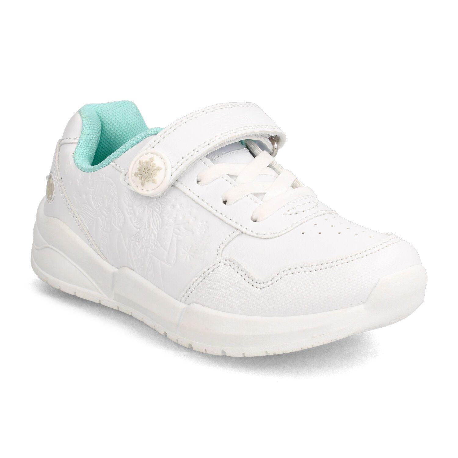 Zapatilla Escolar Niña Bubblegummers Frozen Blanco-Aqua-1