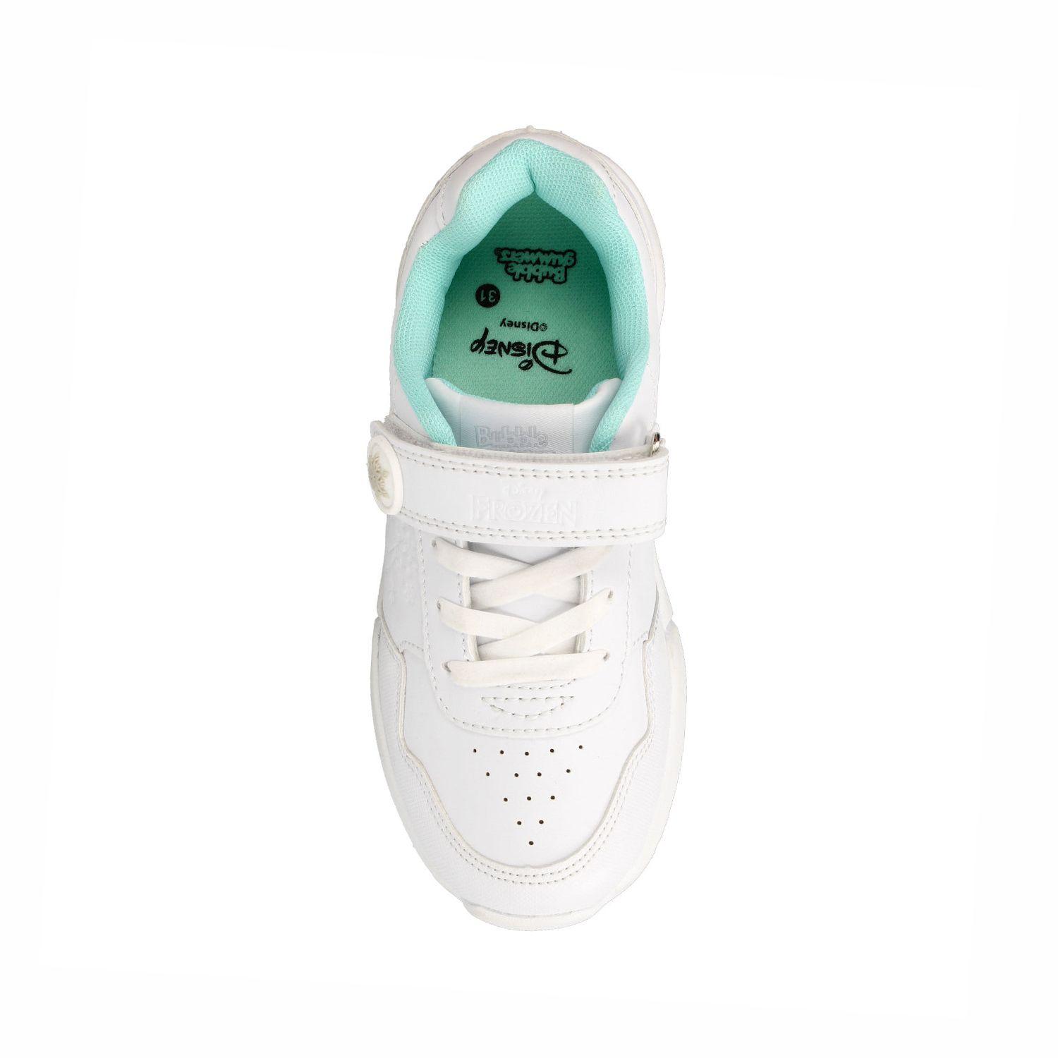 Zapatilla Escolar Niña Bubblegummers Frozen Blanco-Aqua-3