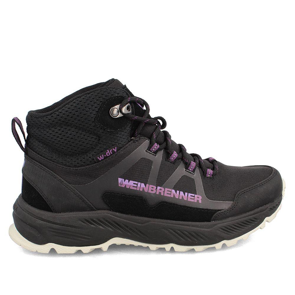 Botín Mujer Weinbrenner Kuiil High 300 Negro - Morado-0