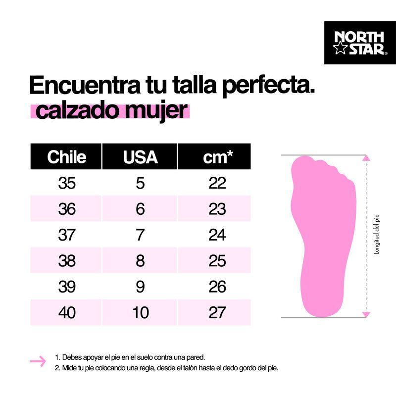 ZAPATILLA DEPORTIVA MUJER NORTH STAR COMPUS BLANCO - AZUL-7