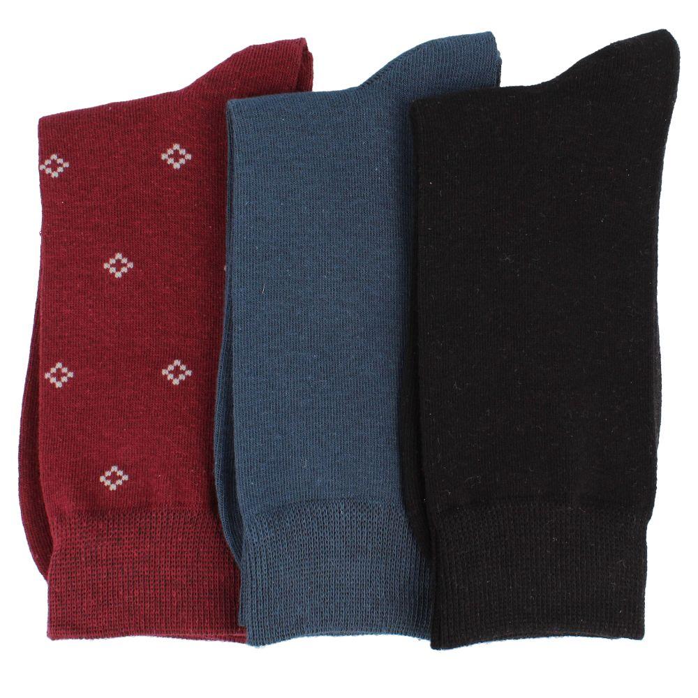 CALCETÍN HOMBRE BATA PACK 3 MEN MULTICOLOR - NEGRO-0