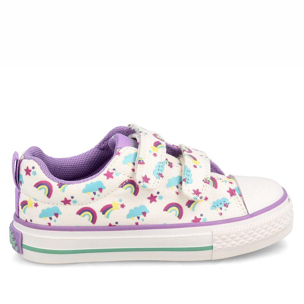 Zapatilla Niña Bubblegummers Astorga Blanco-Lila-4