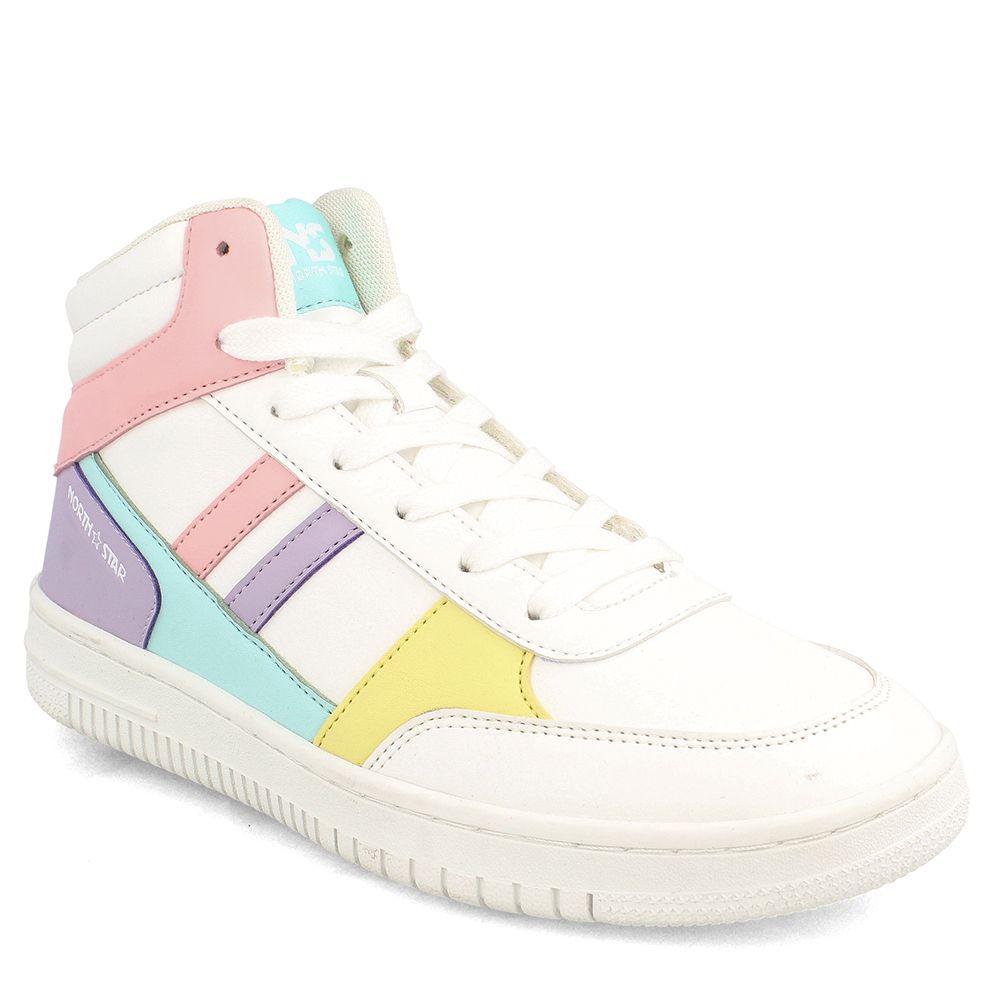 ZAPATILLA CAÑA ALTA MUJER NORTH STAR TANK MULTICOLOR-0