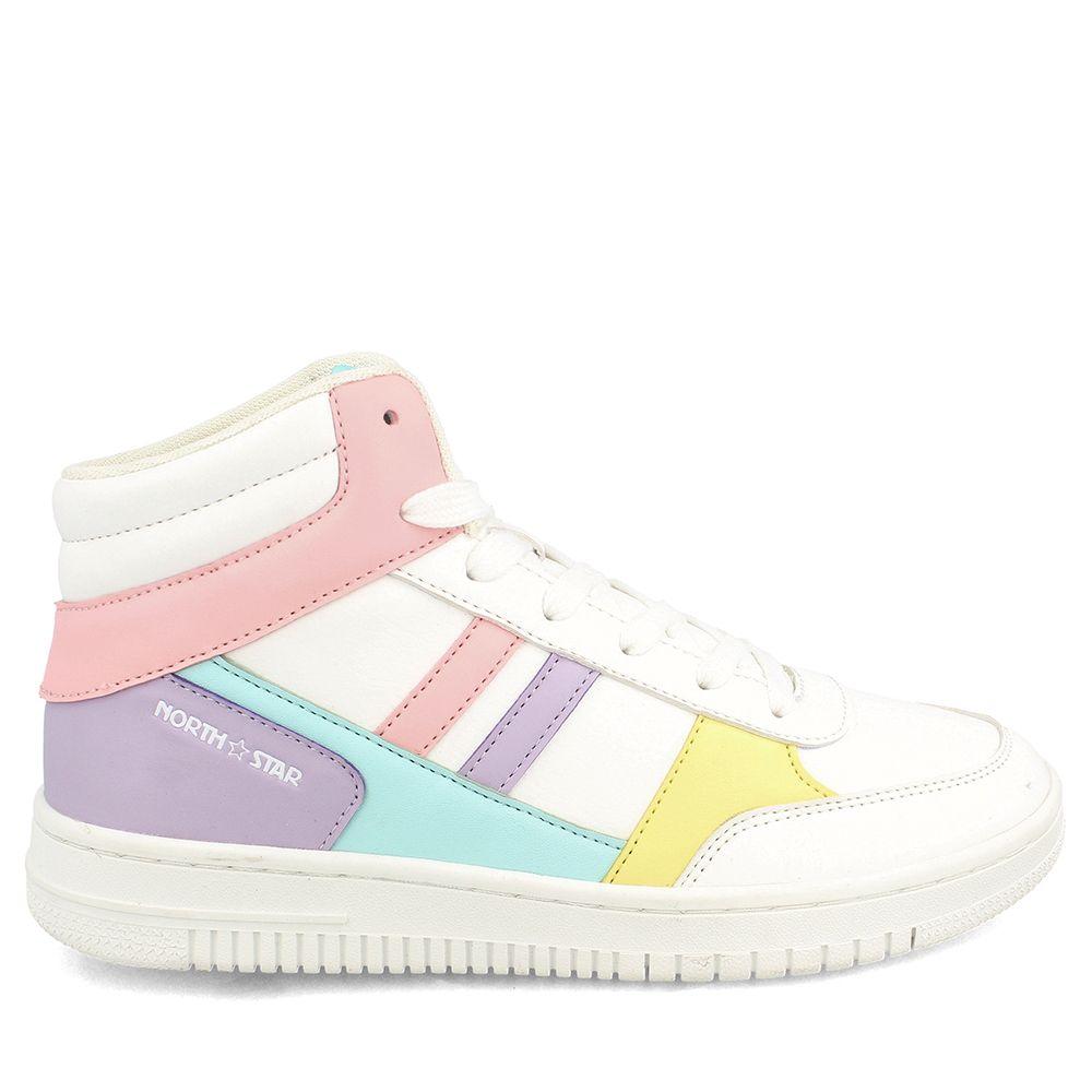 ZAPATILLA CAÑA ALTA MUJER NORTH STAR TANK MULTICOLOR-4