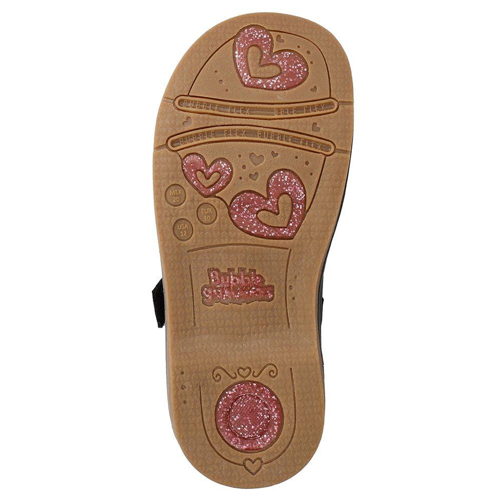 ZAPATO ESCOLAR NIÑA BUBBLEGUMMERS BABY STAR NEGRO 26-29-6
