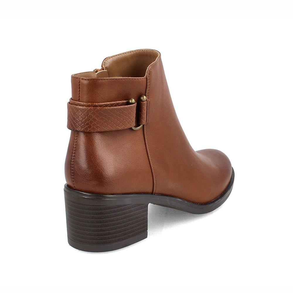 Botín Mujer Bata Gloria Caramel-3