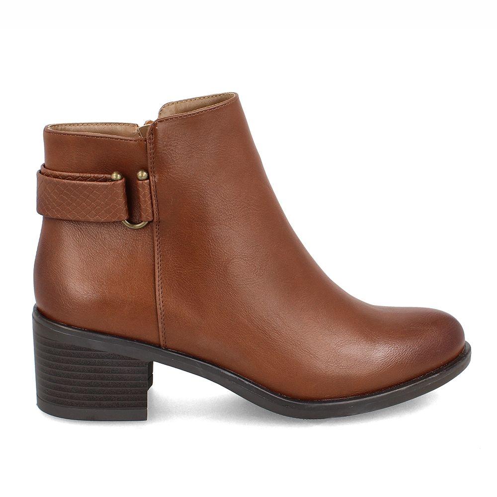 Botín Mujer Bata Gloria Caramel-0