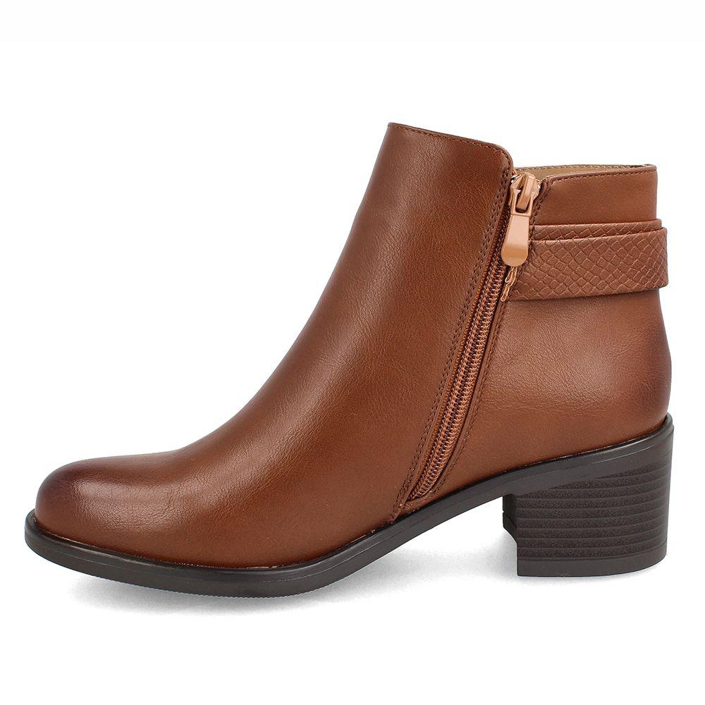 Botín Mujer Bata Gloria Caramel-4