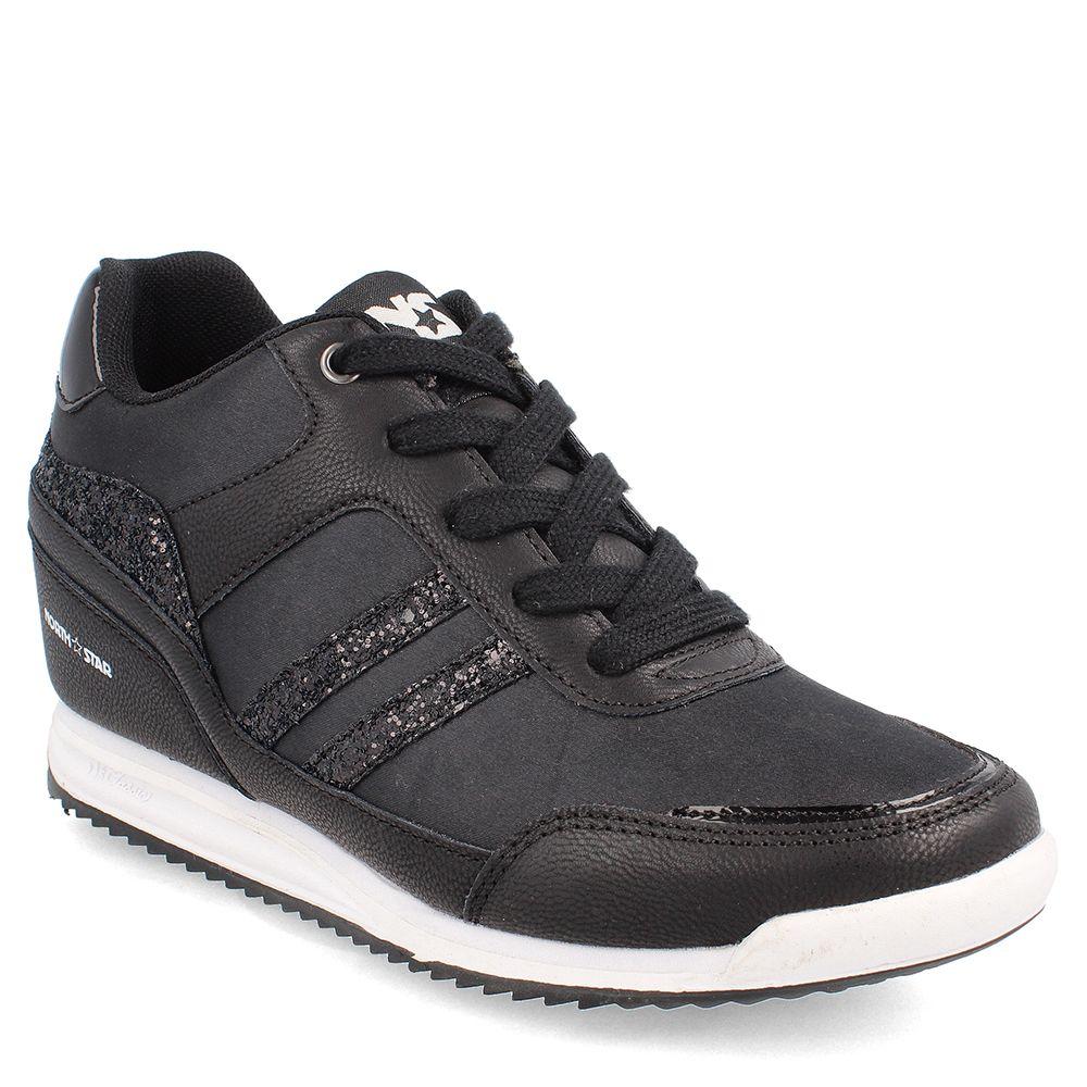 ZAPATILLA PLATAFORMA MUJER NORTH STAR HIGH PETRONAS NEGRO-0