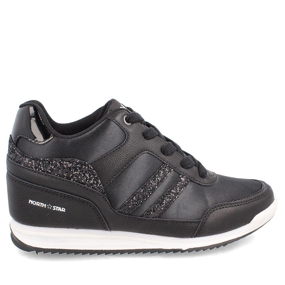 ZAPATILLA PLATAFORMA MUJER NORTH STAR HIGH PETRONAS NEGRO-4