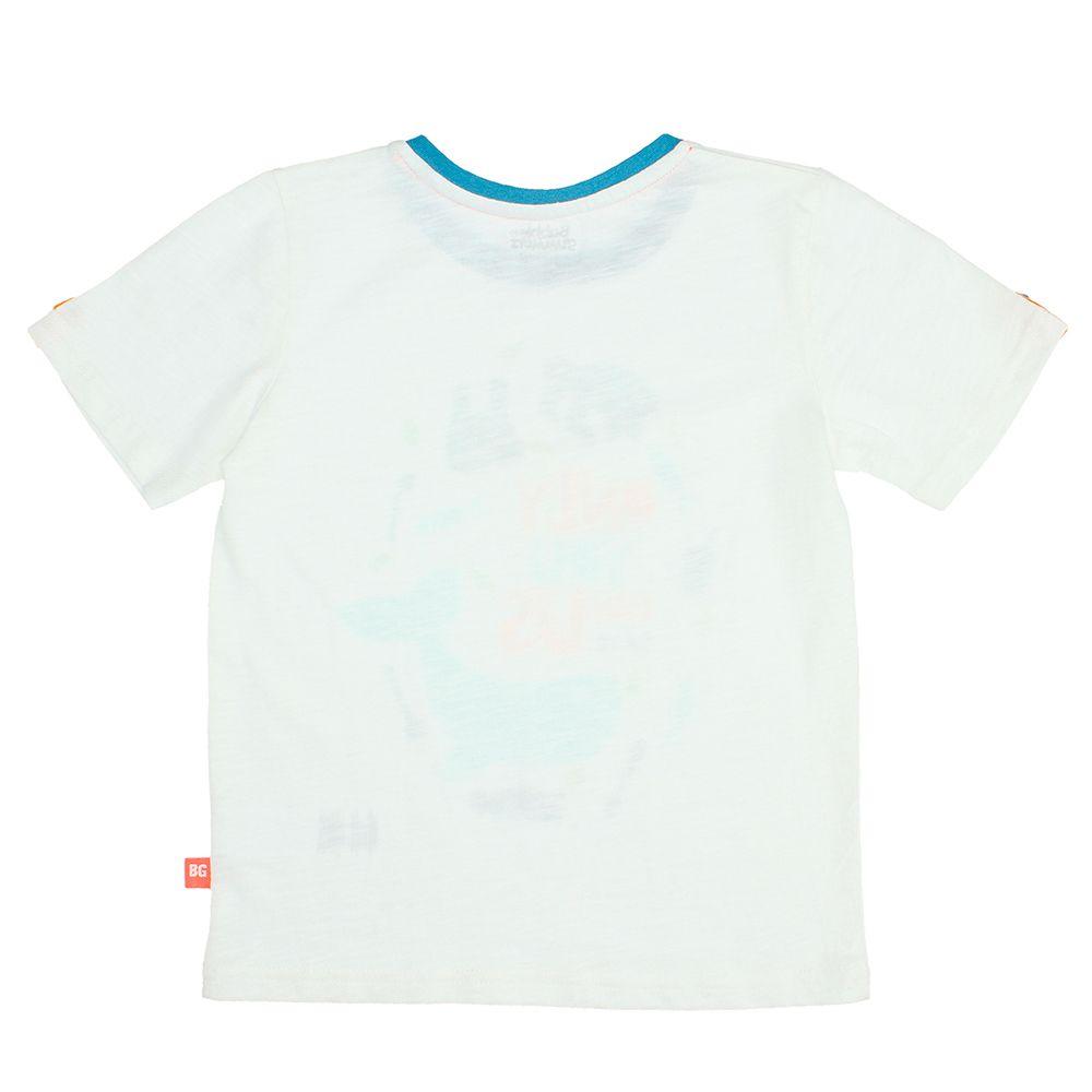 POLERA NIÑO BUBBLEGUMMERS ELEVATED NATURE BLANCO OCEANO-1