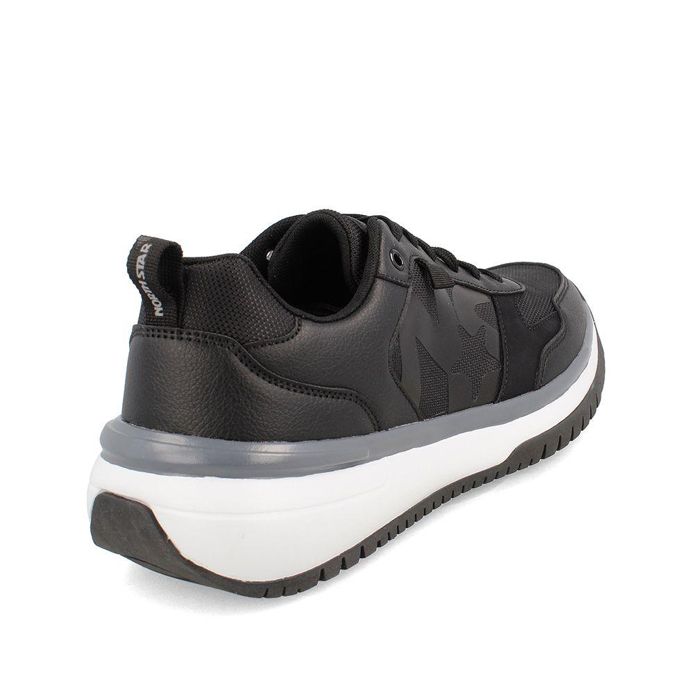 Zapatilla Hombre North Star Retro Rave Negro-3