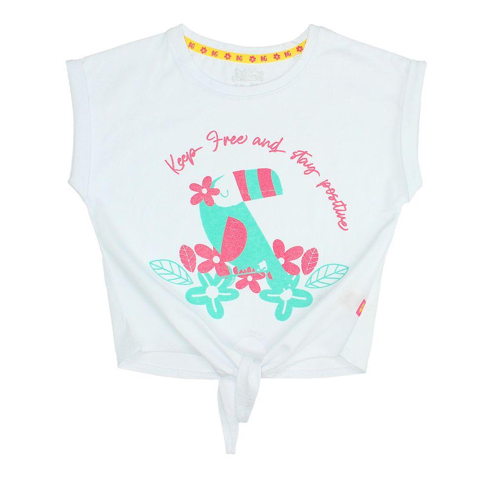 POLERA NIÑA BUBBLEGUMMERS ELEVATED NATURE WHITE-0