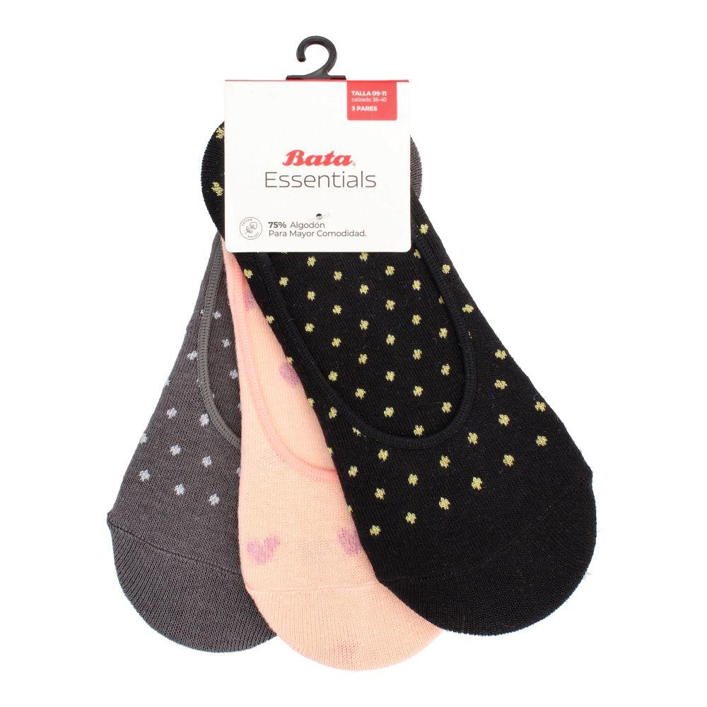 Calcetines Mujer Bata Tripark Ns Dots Multicolor-0