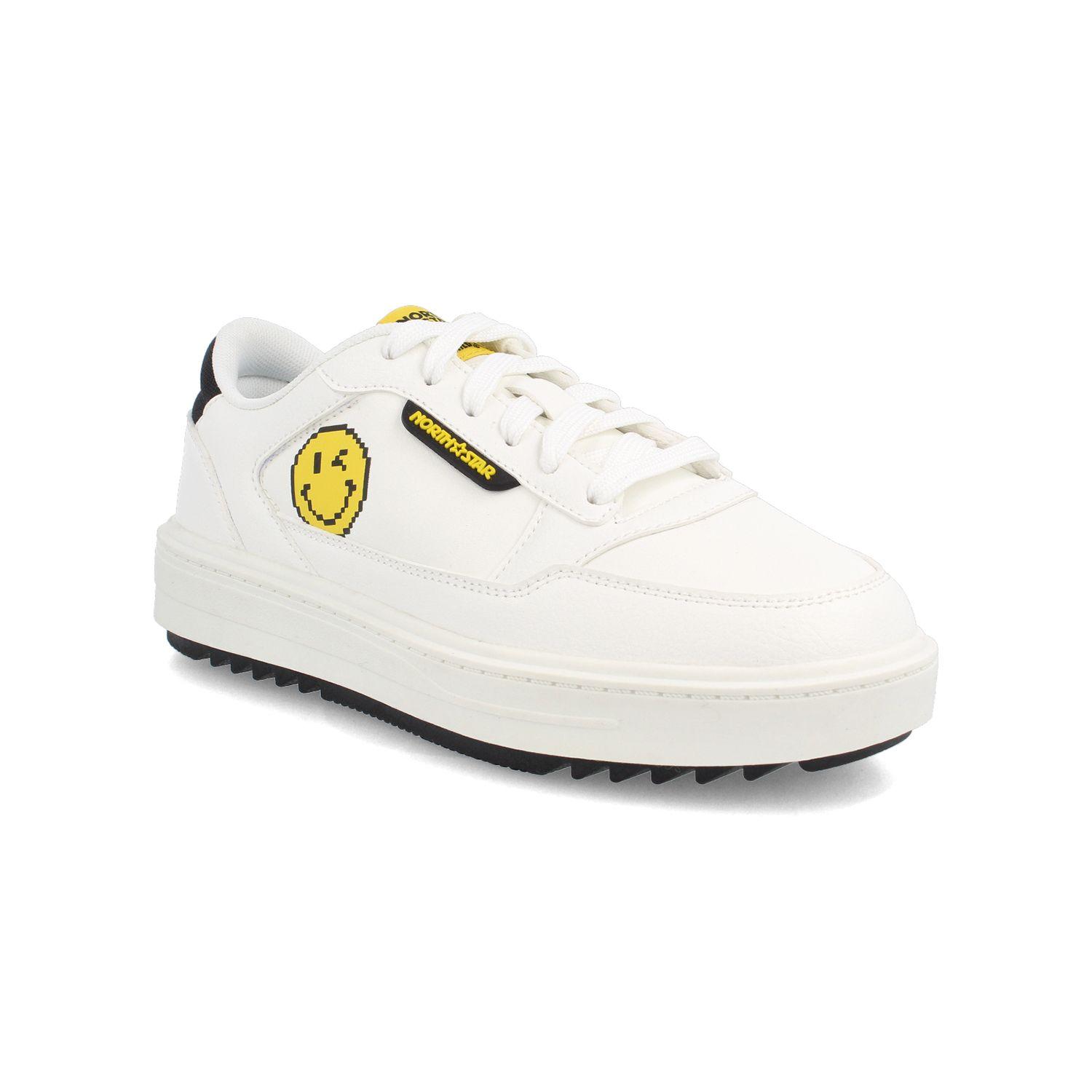 Zapatilla Mujer North Star SmileyWorld Replay Blanco-1