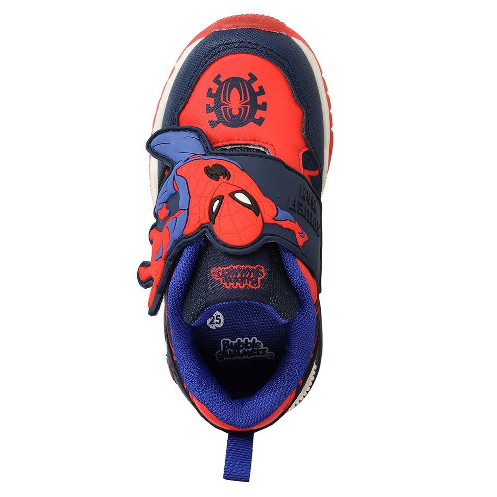 Zapatilla Niño Bubblegummers Luces Spiderman Marvel Azul-Rojo-5