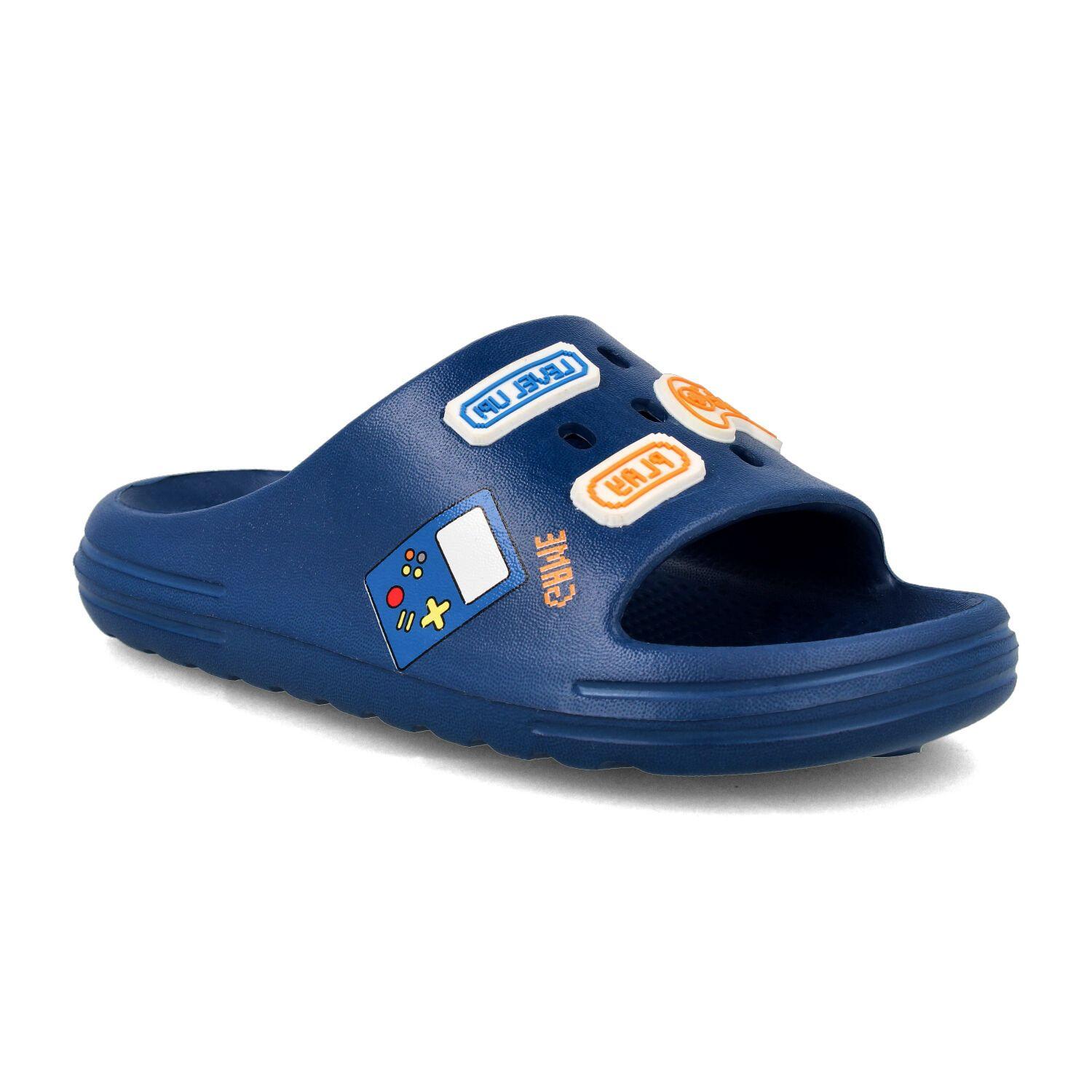 Sandalia  Niño Bubblegummers Fryier Azul Marino-1