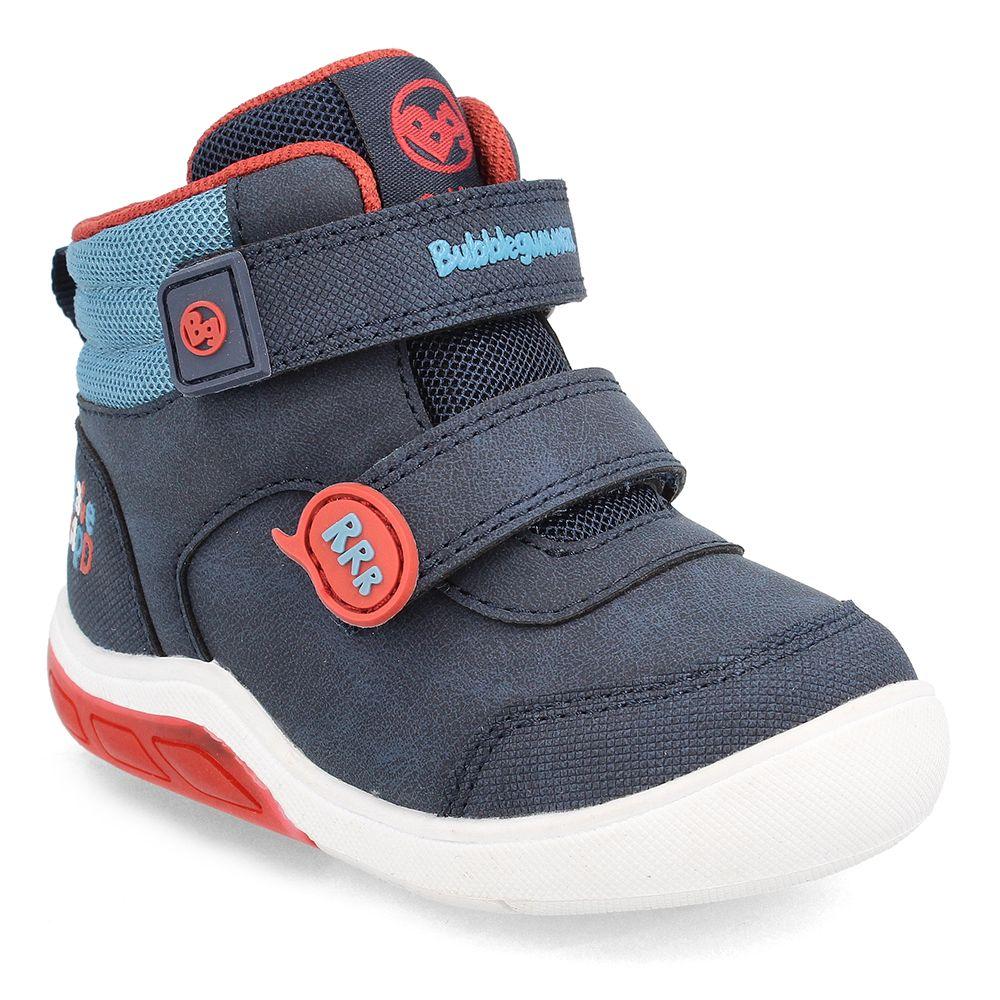 Botín Niño Luces Bubblegummers Tokio Azul Marino-0