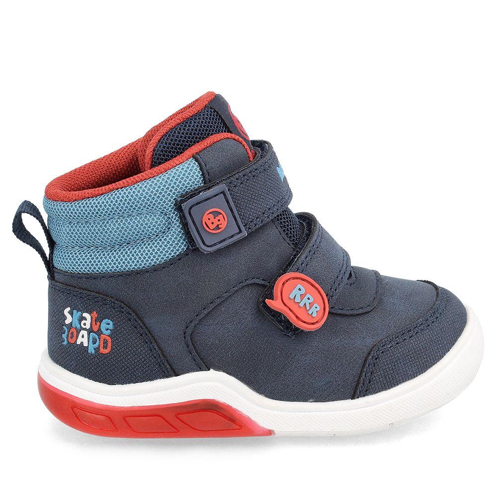 Botín Niño Luces Bubblegummers Tokio Azul Marino-4