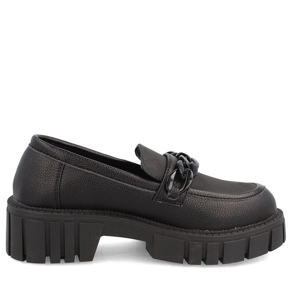MOCASÍN PLATAFORMA MUJER BATA CHUMMY NEGRO-4