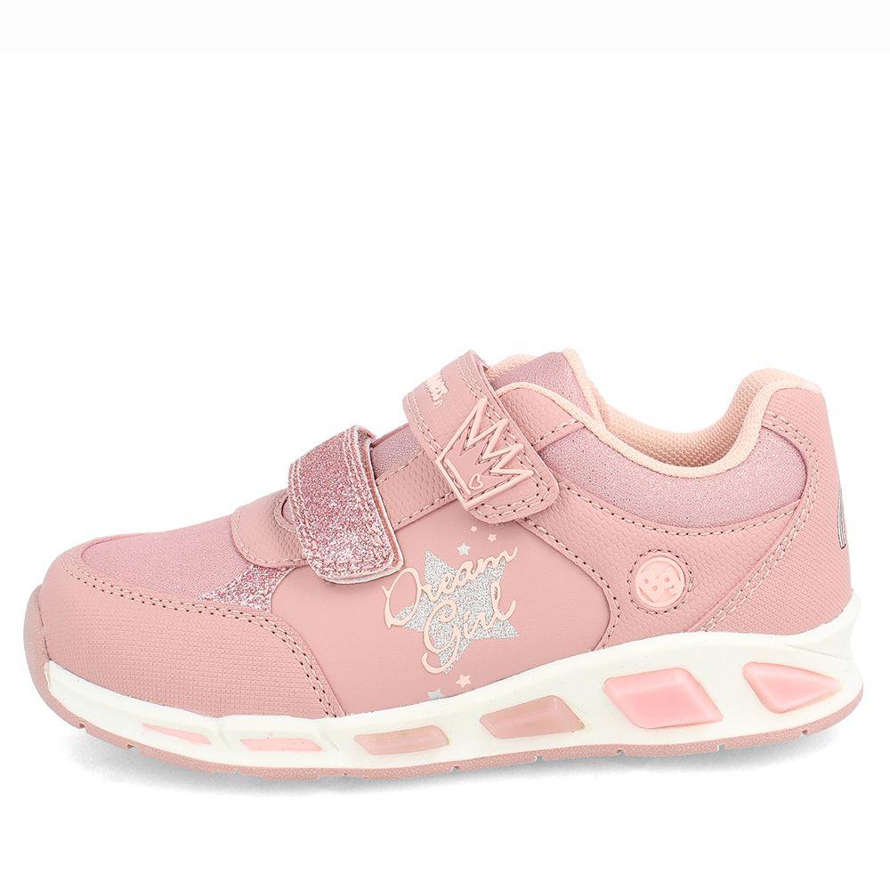 Zapatilla Niña Luces Bubblegummers Aragon Palo Rosa-1