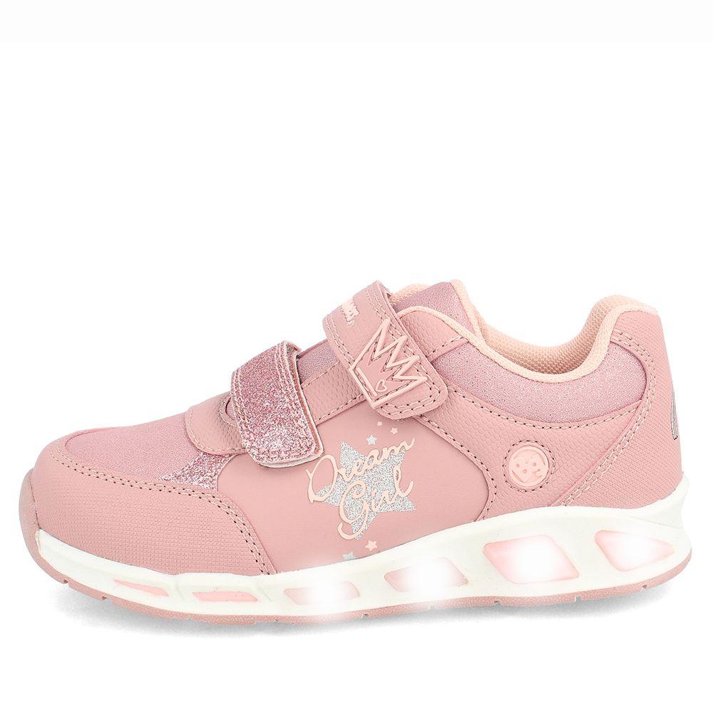 Zapatilla Niña Luces Bubblegummers Aragon Palo Rosa-7
