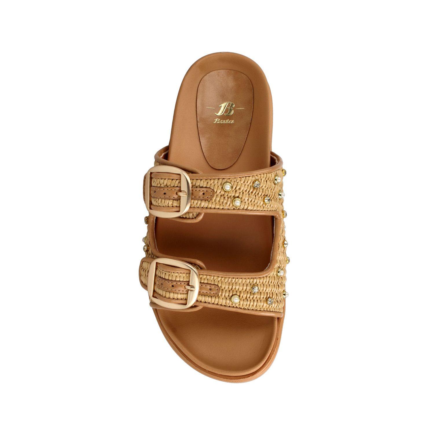 Sandalia Mujer Bata Barack Beige-3