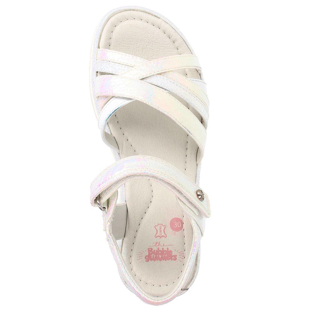 SANDALIA NIÑA BUBBLEGUMMERS TANZANIA PLATA 34 - 38-5