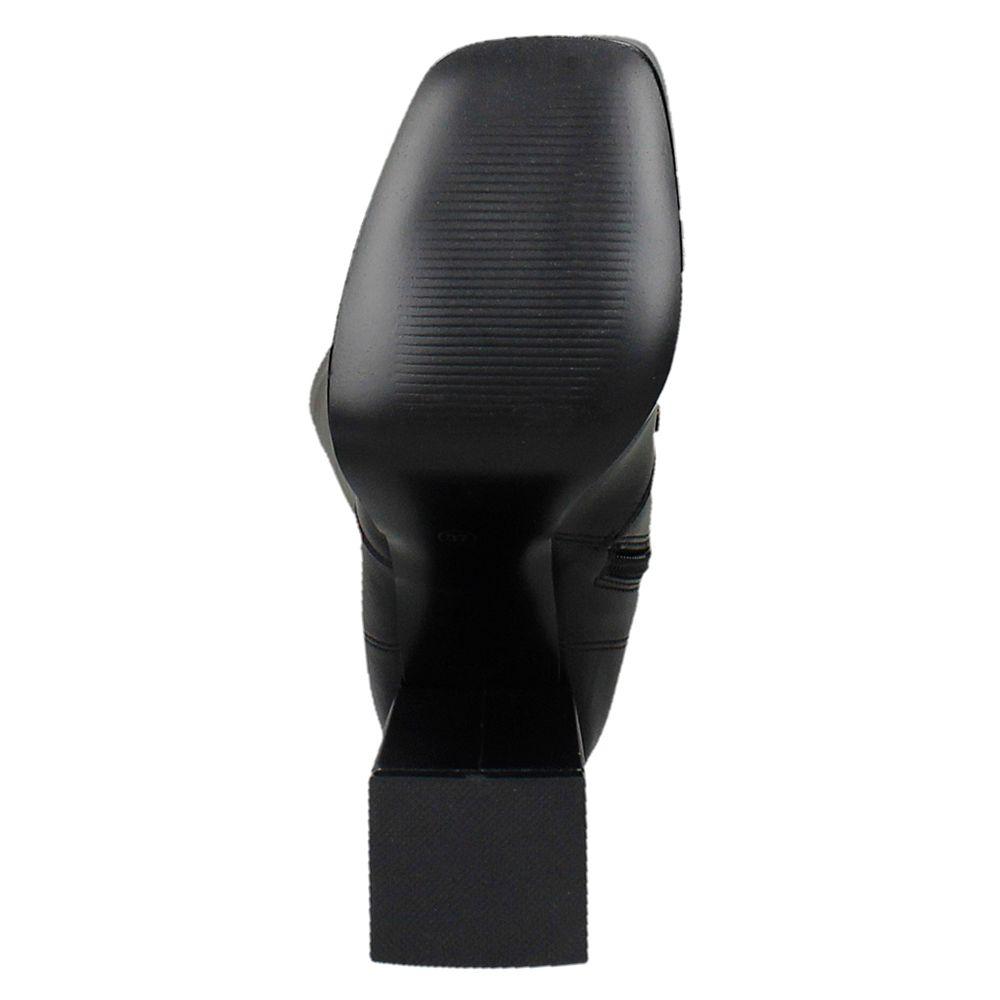 BOTA TACO MUJER BATA RED LABEL LEADER SHOES NEGRO-5