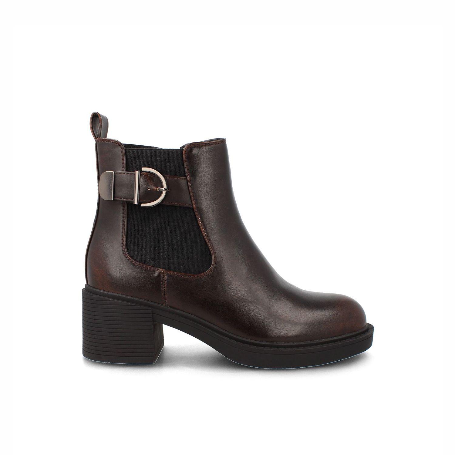 Botín Mujer Bata Angelic Café-0