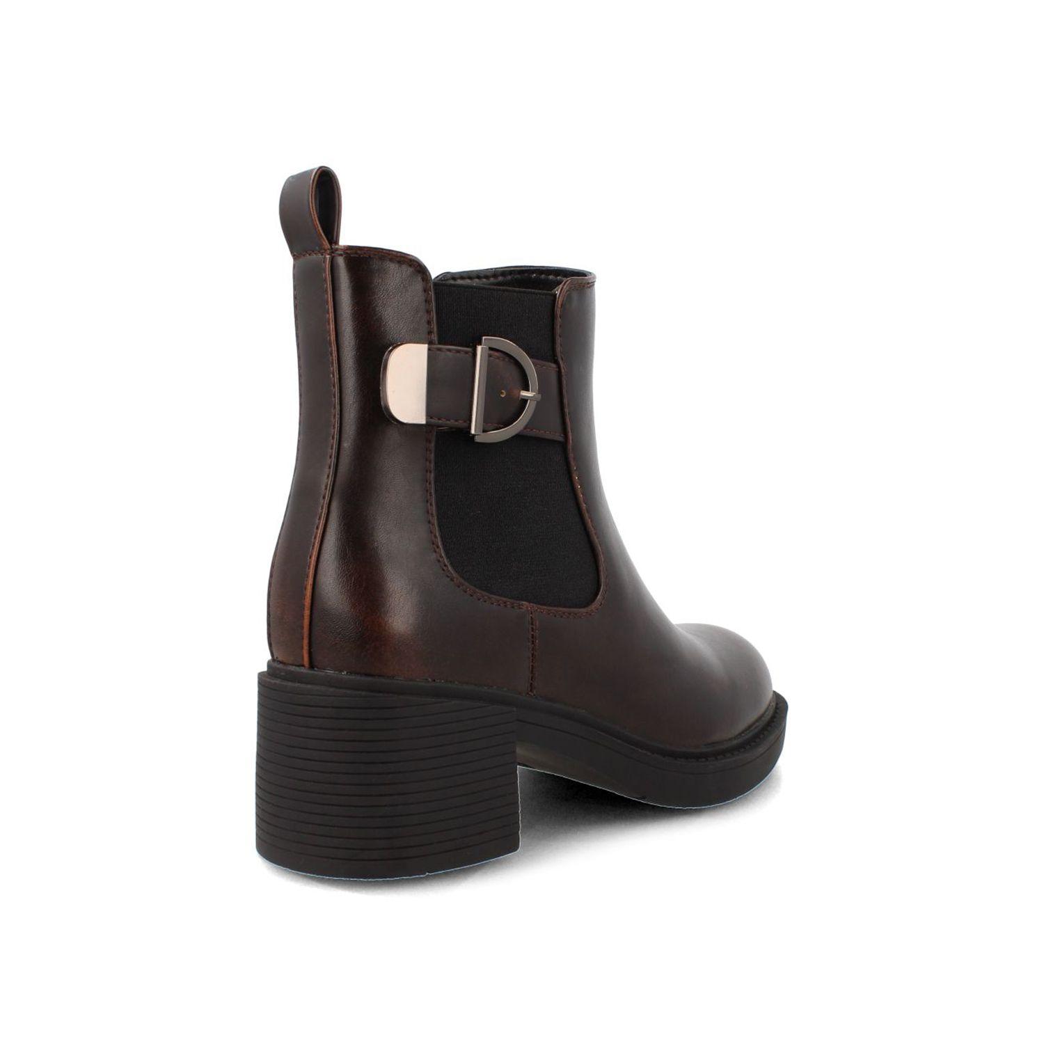 Botín Mujer Bata Angelic Café-2