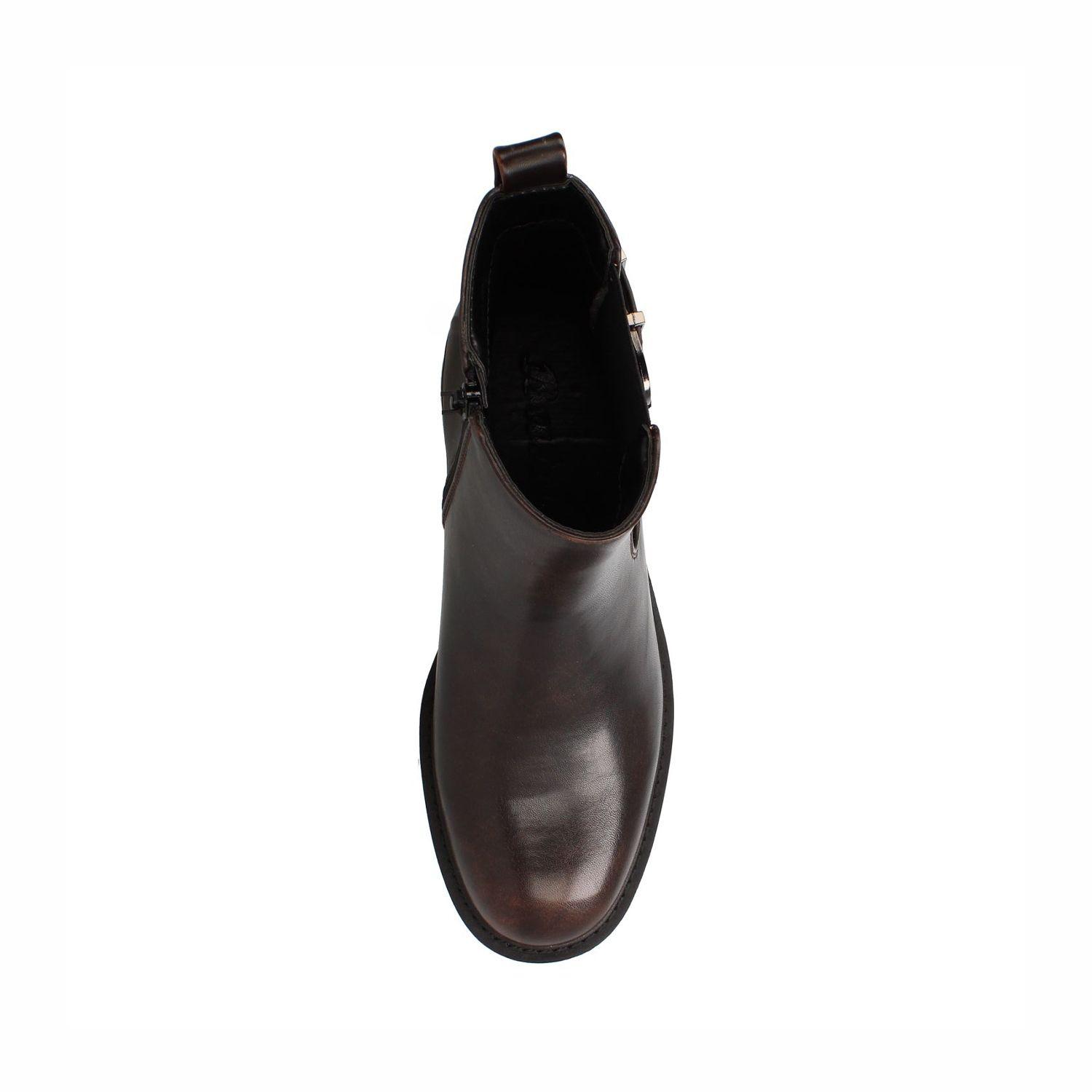 Botín Mujer Bata Angelic Café-3