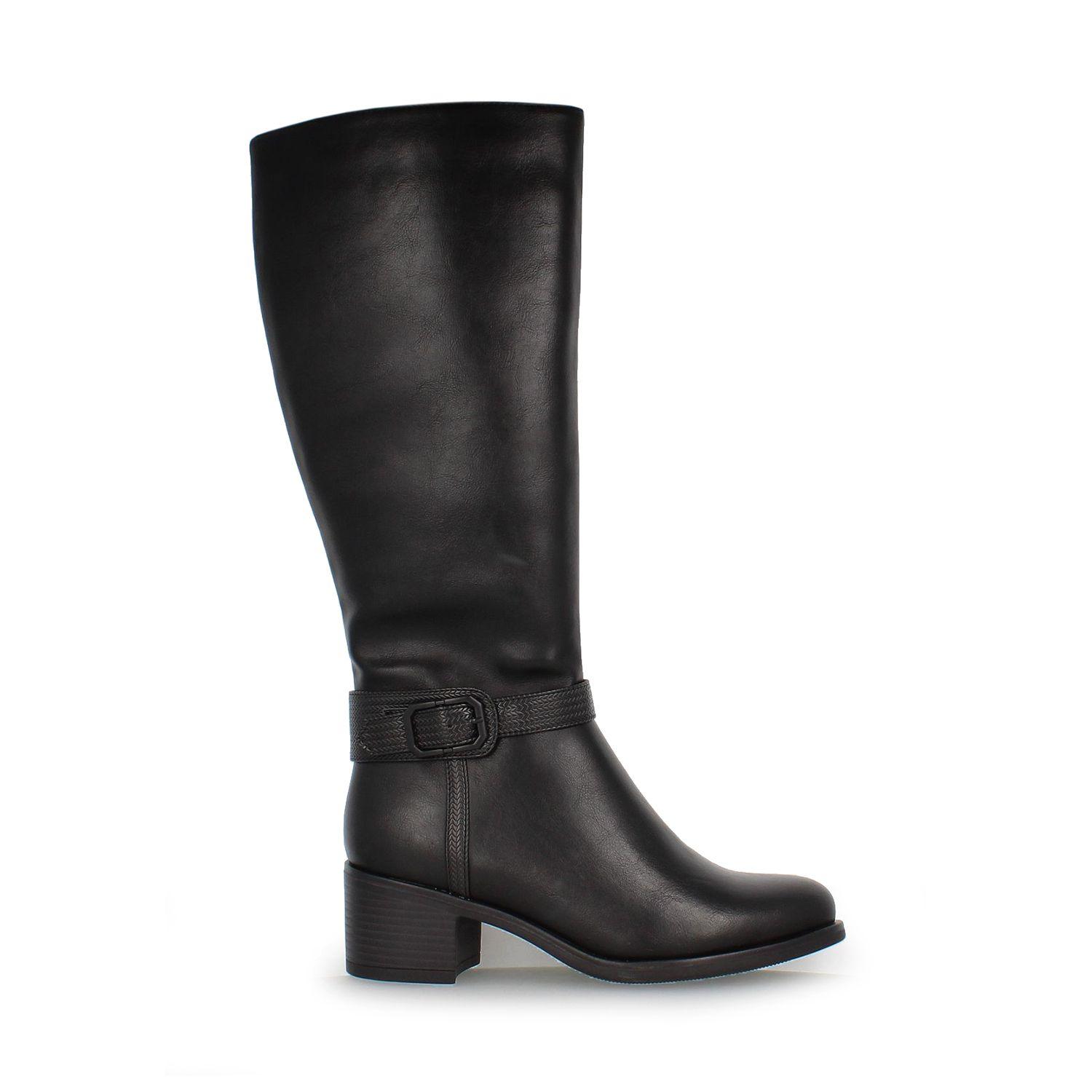 Bota Mujer Bata Gloria Negro Taco-0
