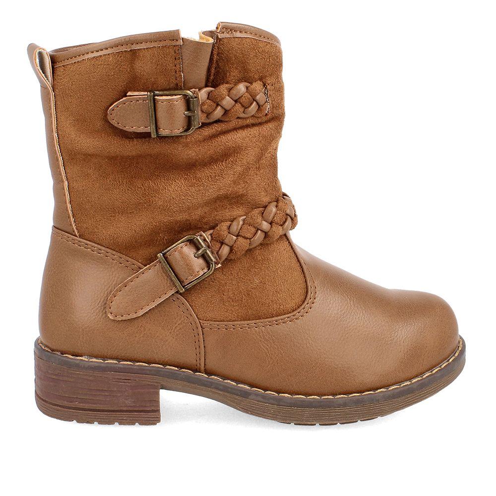 BOTA NIÑA BATA TERRA MARRÓN 34-38-4