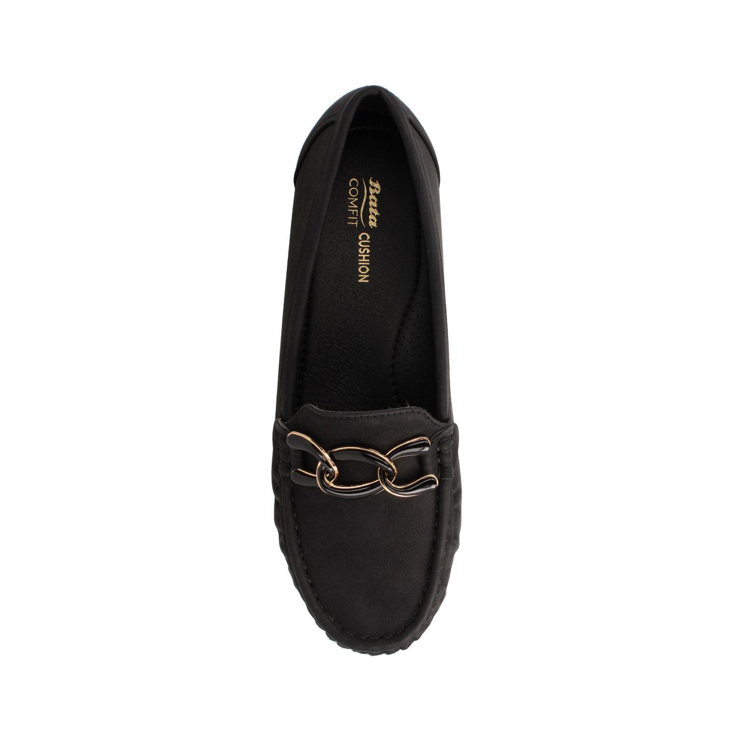 Mocasin Mujer Bata Comfit Cathina Negro-3