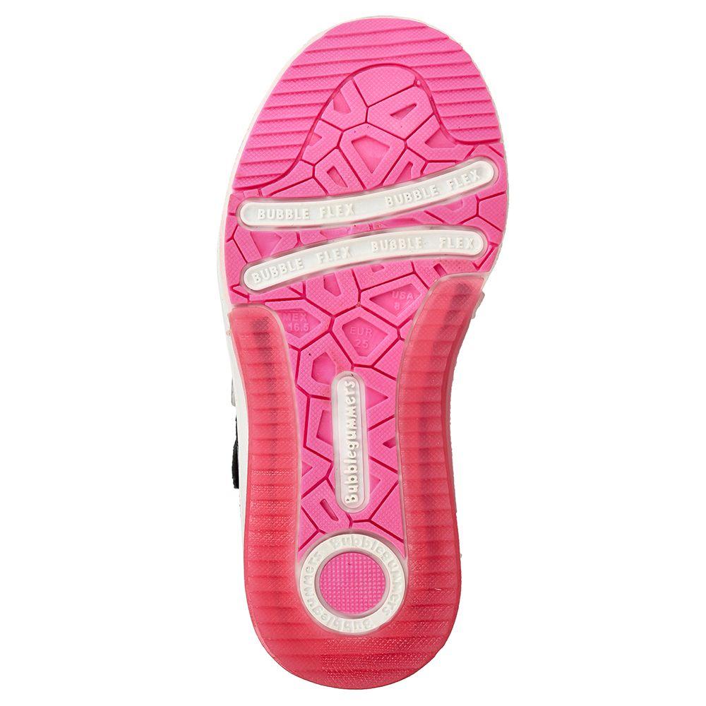 Botín Niña Luces Bubblegummers Neon Negro-6