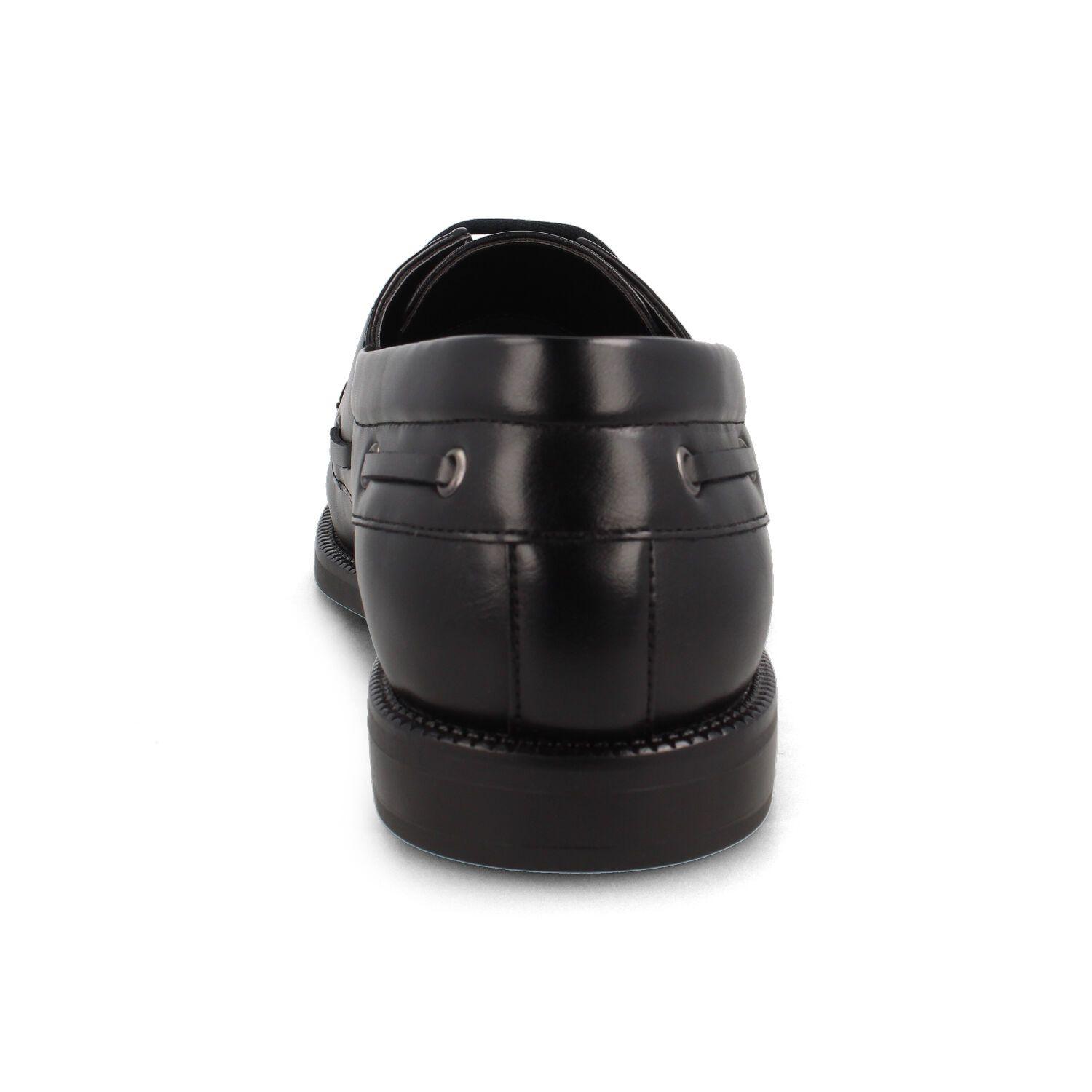 Mocasín Hombre Bata Madrid Cordones Negro-2