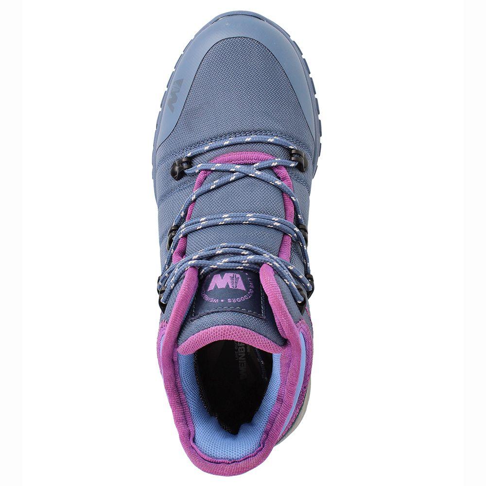 BOTA MUJER WEINBRENNER BEAGLE MID AZUL - MORADO-5