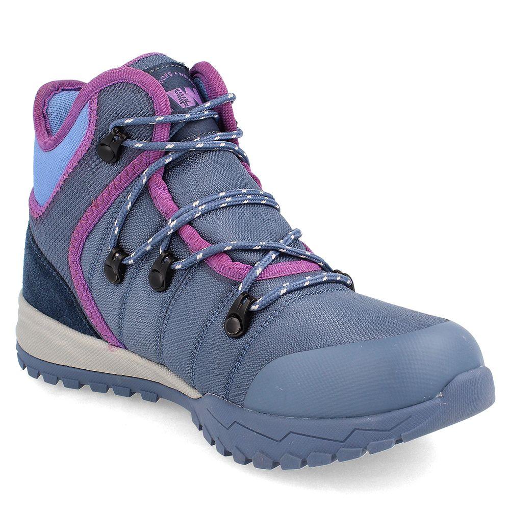 BOTA MUJER WEINBRENNER BEAGLE MID AZUL - MORADO-1