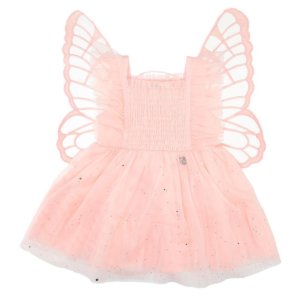 VESTIDO NIÑA BUBBLEGUMMERS ELEVATED NATURE LIGHT PINK-0