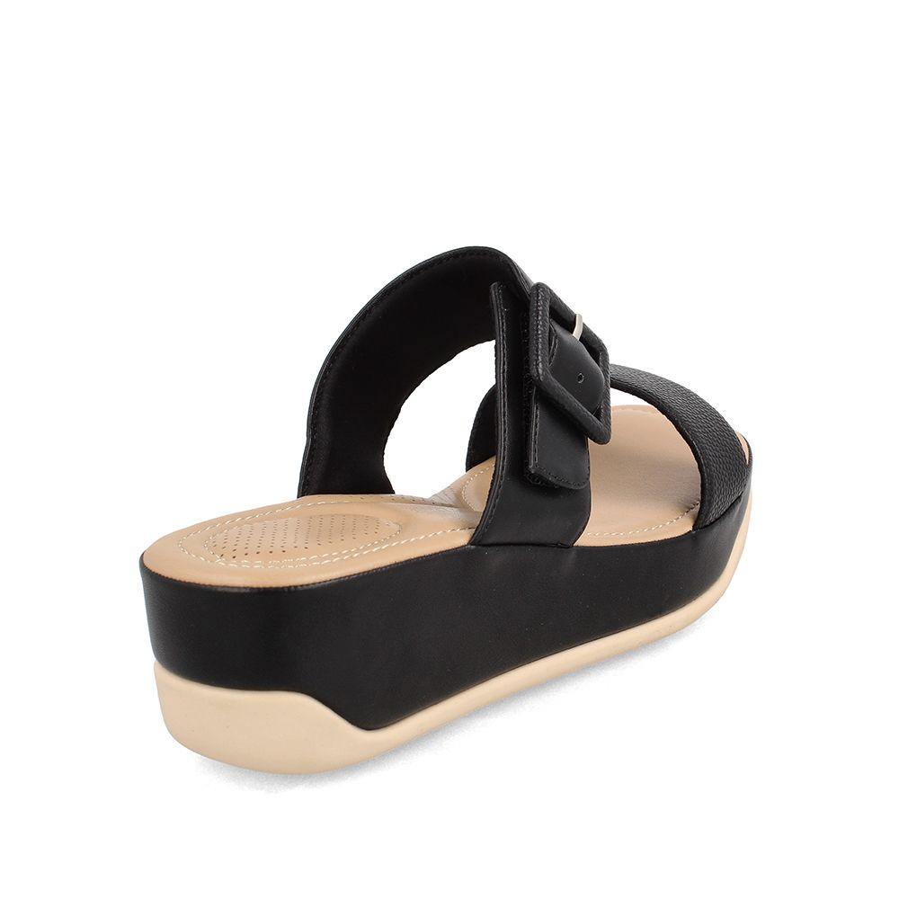 Sandalia Mujer Bata Carol Negro-3