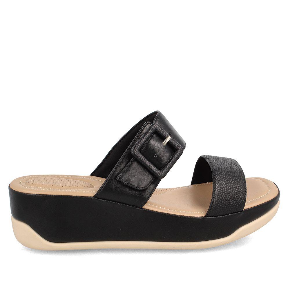 Sandalia Mujer Bata Carol Negro-0