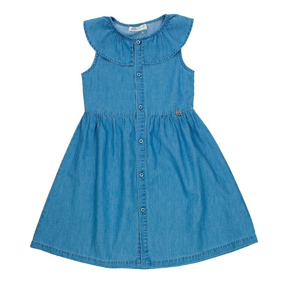 VESTIDO NIÑA BUBBLEGUMMERS ELEVATED NATURE AZUL CLARO-0