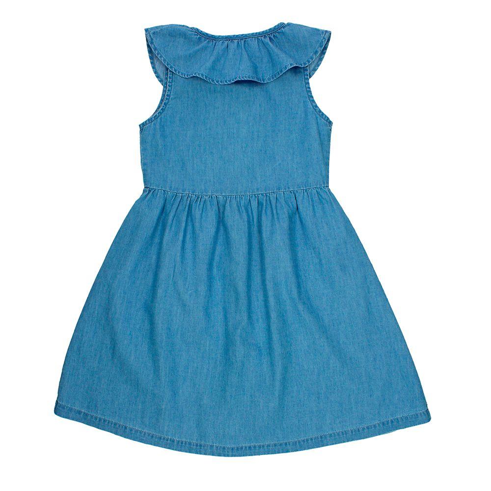 VESTIDO NIÑA BUBBLEGUMMERS ELEVATED NATURE AZUL CLARO-1