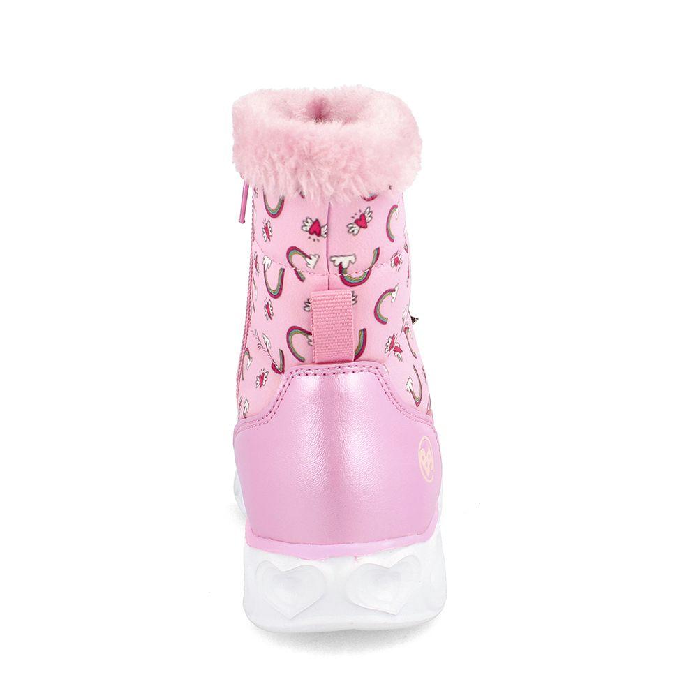 BOTÍN BUBBLEGUMMERS NIÑA HEART LITE ROSADO 26 - 29-3