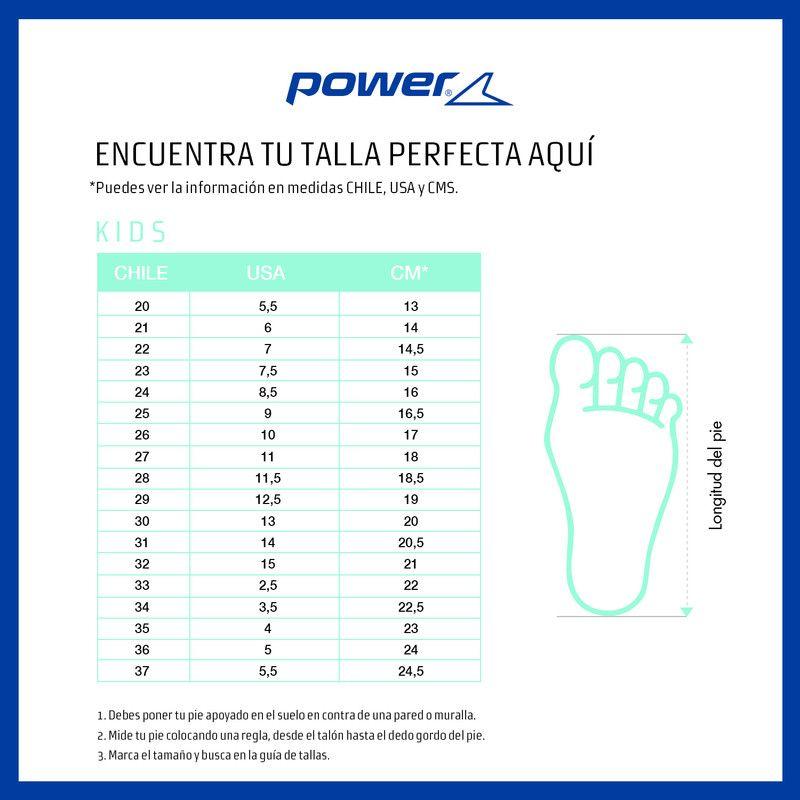 ZAPATILLA NIÑO POWER WAVE ACCENT NEGRO 34 - 38-9