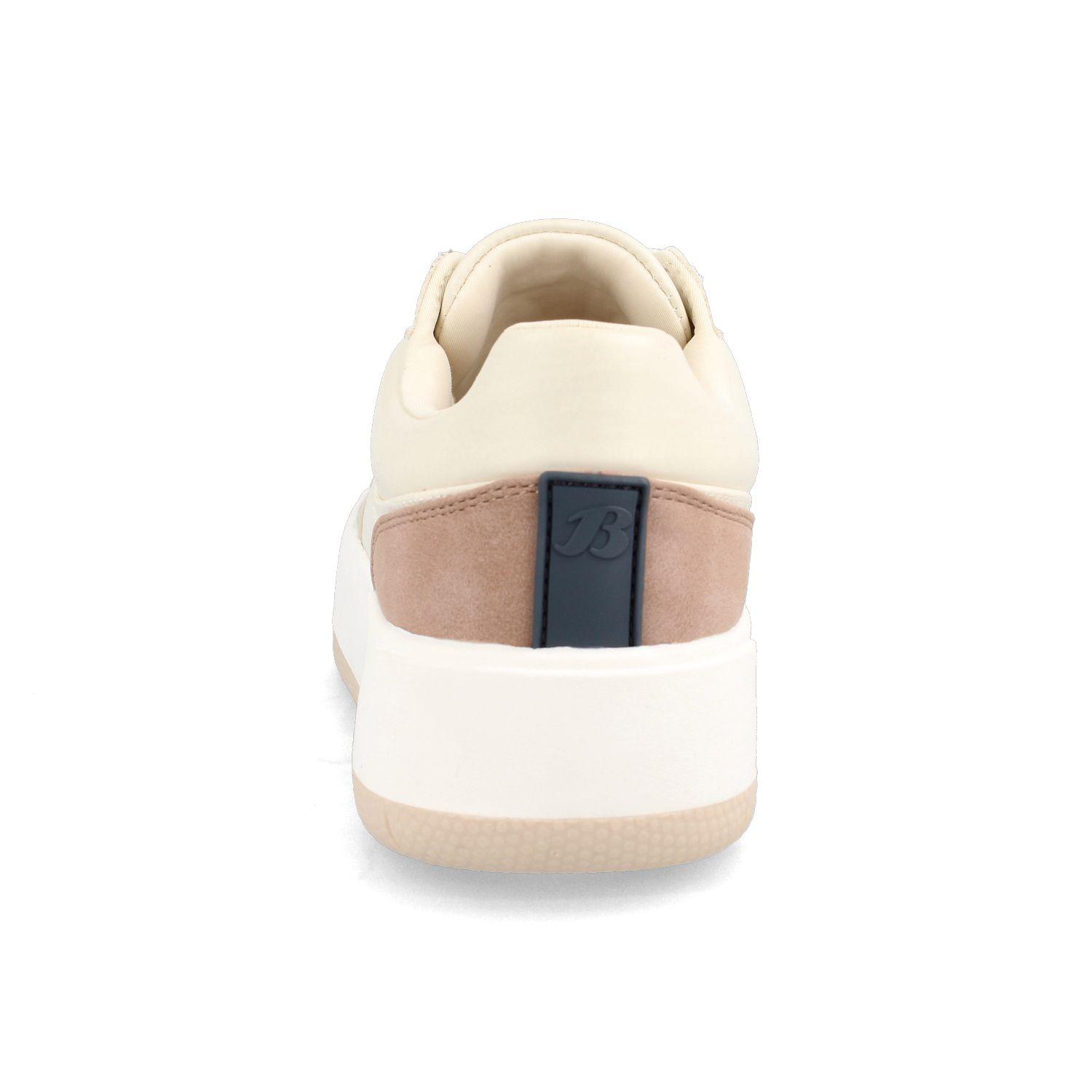 Zapatilla Mujer Bata Colmen Blanco - Café-2