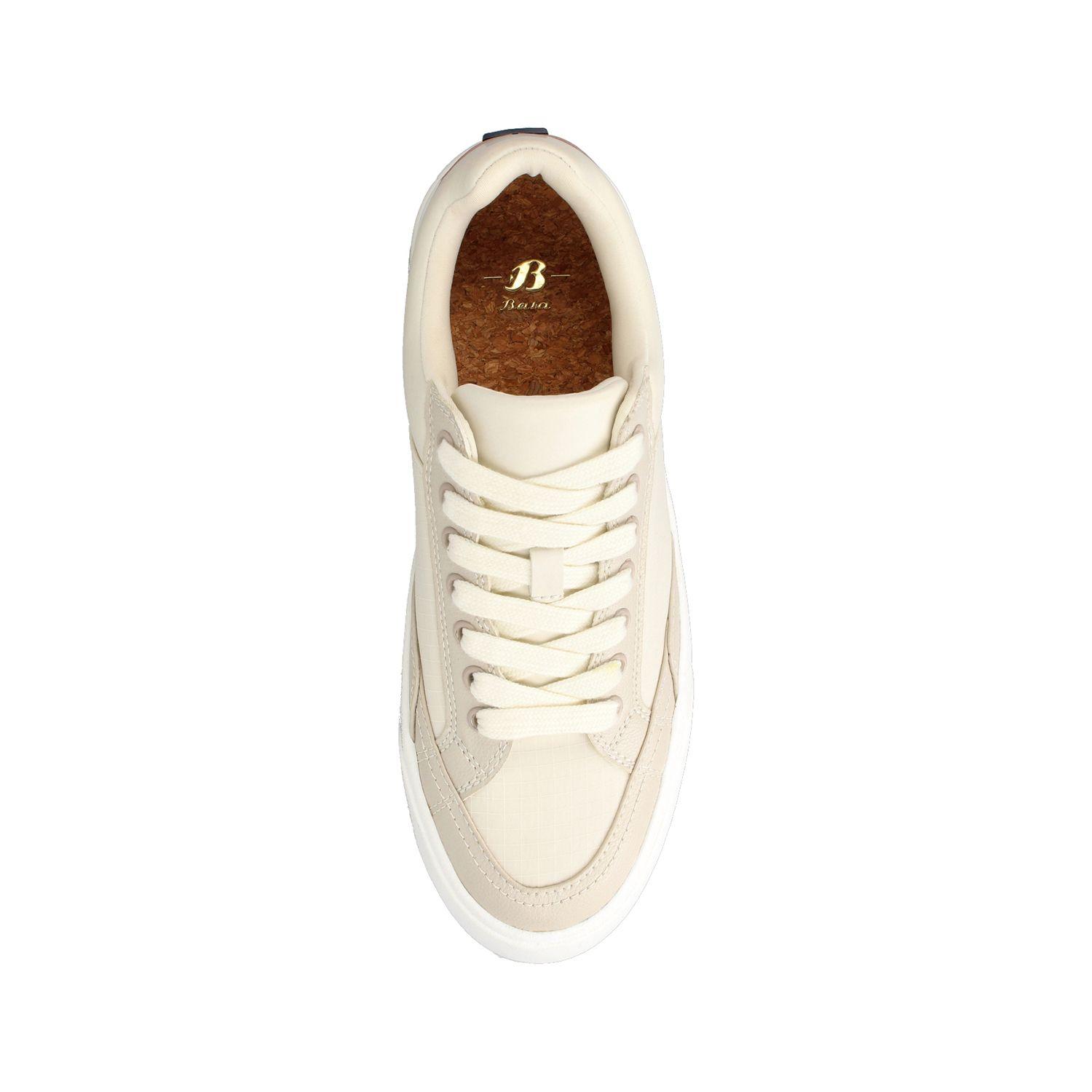 Zapatilla Mujer Bata Colmen Blanco - Café-3