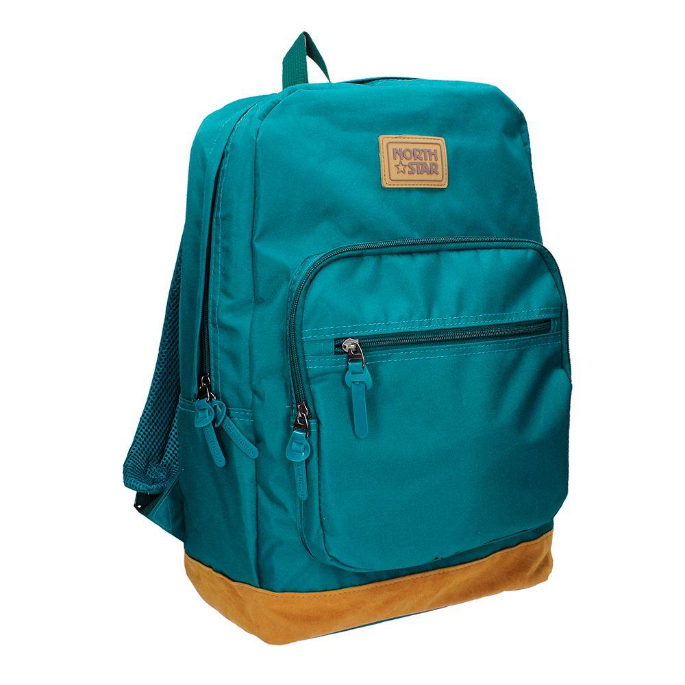 MOCHILA ESCOLAR NORTH STAR  VERDE-1
