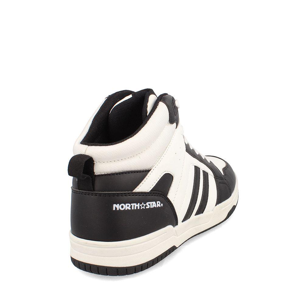 Zapatilla Niña North Star Hem Blanco-Negro-3